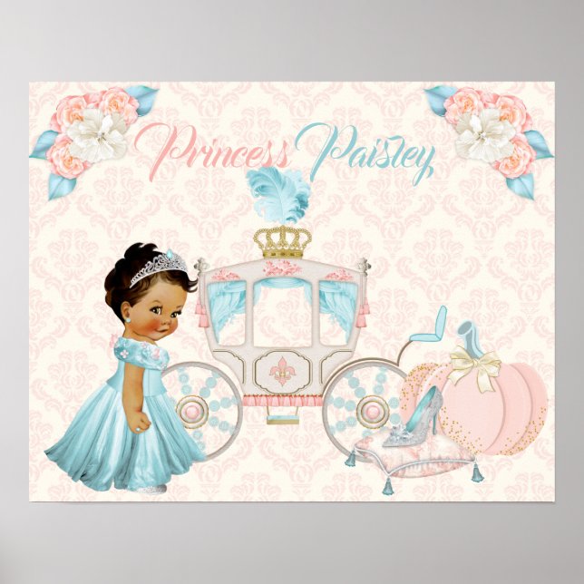 Sagobil Prinsessa Personlig Barnkammare Poster (Framsidan)