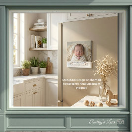 Sagobok Magi Förtrollad Skog Födelse Tillkännagiva Magnet