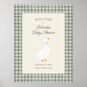 Sagobok Mor Gåse Sage Baby Shower Välkommen Poster