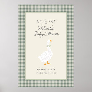 Sagobok Mor Gåss Vis Baby Shower Välkommen Poster