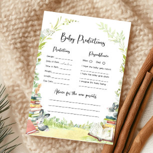Sagobok Ny Kapitel Baby Shower Spel Baby Förutsäge