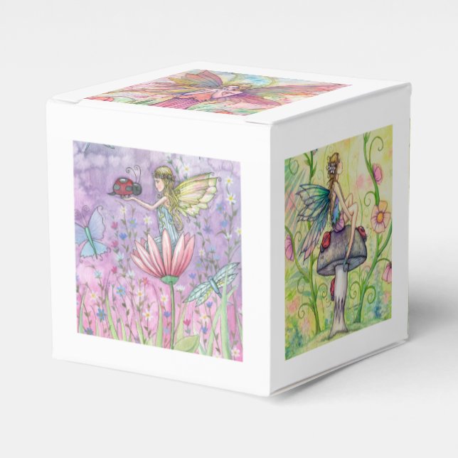 Sagobok om blomfairier i konst Favoritlåda Presentaskar (Framsidan Sidan)