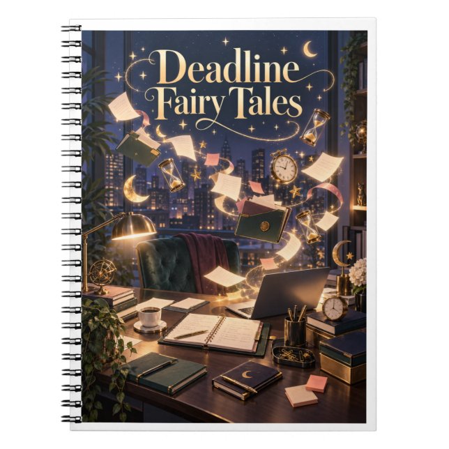 Sagobok om deadline ✨ anteckningsbok (Framsidan)