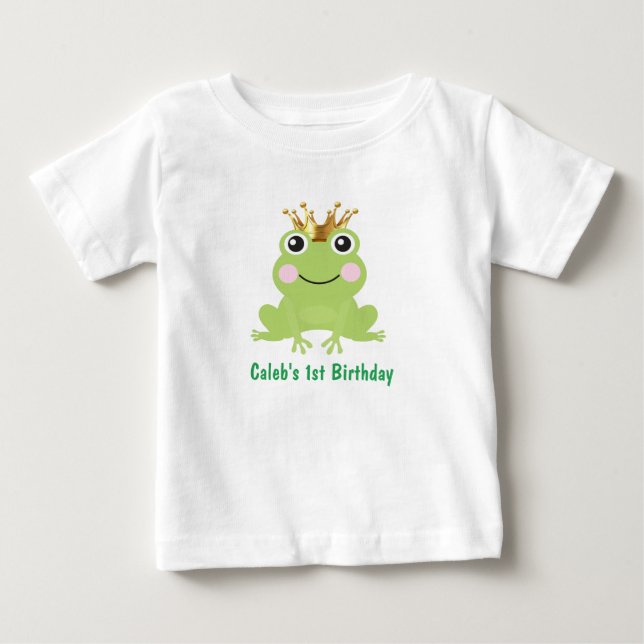 Sagobok Sagoprins 1-årsdag T Shirt (Framsida)