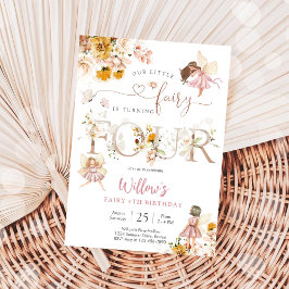 Sagoboksinbjudan till födelsedagsfest för flickor inbjudningar