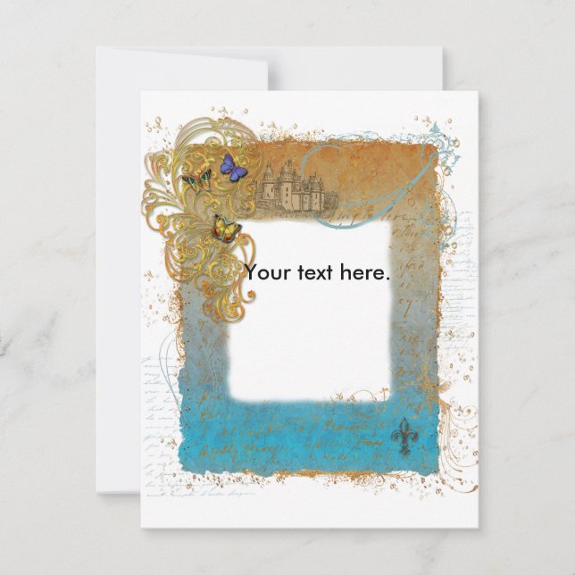 Sagoboksloss slott inbjudningskort (Framsida)