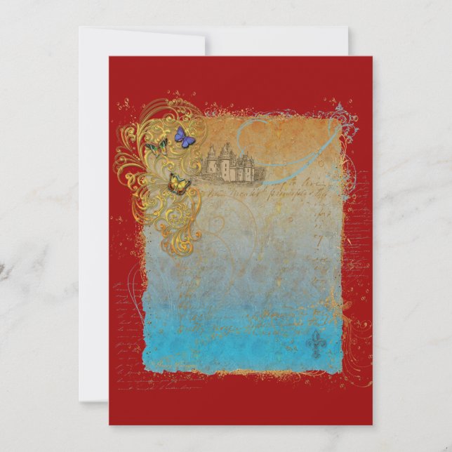 Sagobokslott Inbjudningskort (Framsida)