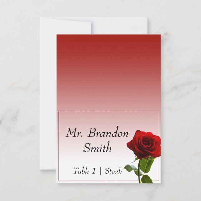 Sagobryllops escortkort inbjudningar (Framsida)