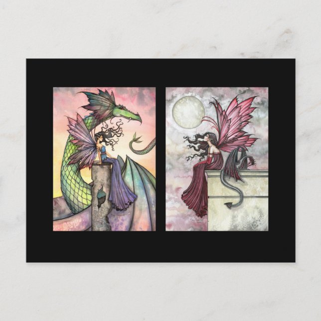 Sagodrake ACEO-kort av Molly Harrison Vykort (Framsida)