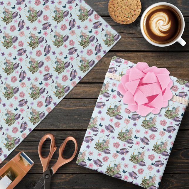 Sagodrakens Bok Tea Vänskap  Presentpapper (Skapare uppladdad)