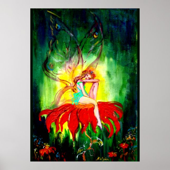 SAGODRÖM PÅ BLOMMAN Fantasi Poster (Framsidan)