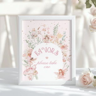 Sagofavoriter Whimsical Lila 1-årsfest Poster