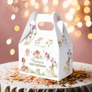 Sagoföddag 1:a Förtrollad Skog Flickor Blommig Presentaskar