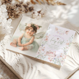 Sagoförsta födelsedag Pastell Whimsical Foto Inbjudningar