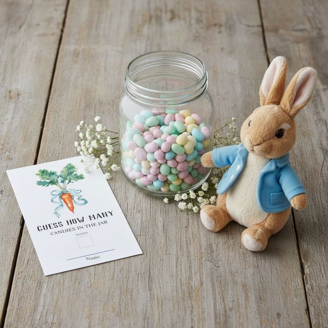 Sagoharen Gissa Hur Många Baby Shower Lek Tilläggskort (Skapare uppladdad)