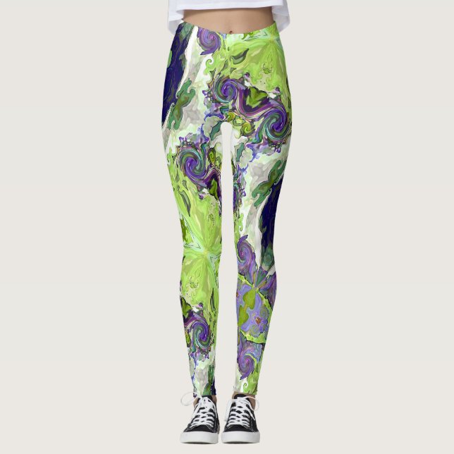 Sagohjärta Citronstrumpor Leggings (Framsida)