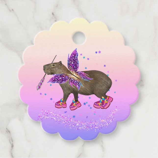 Sagokapibarans Magi Gåvor Etiketter (Framsida)