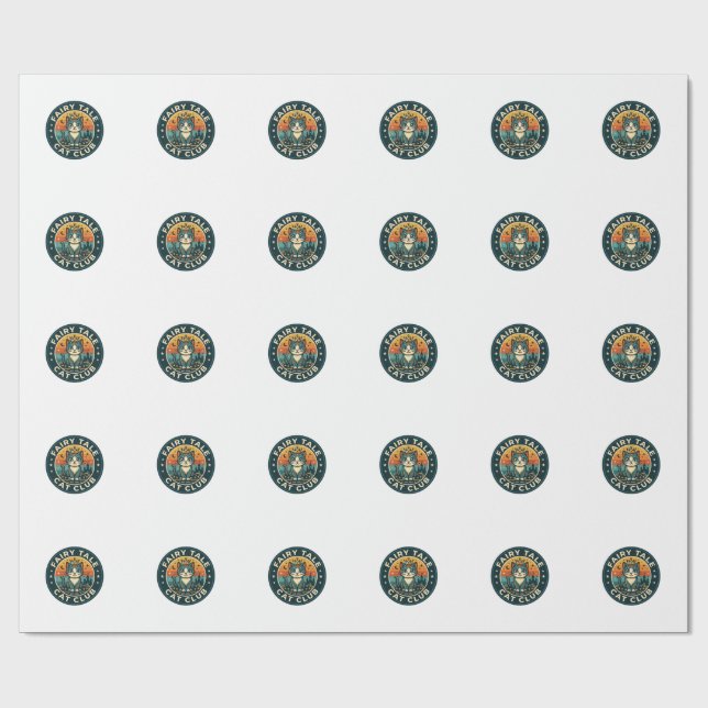 Sagokatt Söt Kisse Design - Sagokatt  Presentpapper (Platt)