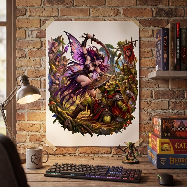 Sagokrigare vs Goblin – Bra vs Ondska-strid Poster (Skapare uppladdad)