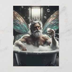 Sagokung i bubbelbadet vykort