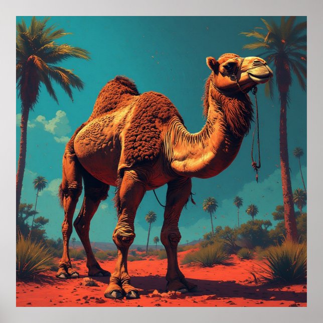 Sagolands Arabiska Öken för Hemdekor & Gåva Poster (Framsidan)
