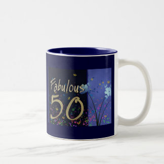 Sagolik 50th födelsedag! Två-Tonad mugg
