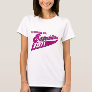 Sagolik flicka etablerad 1971 tee