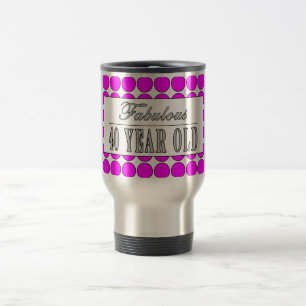 Sagolik Forty årig rosa polka dots Resemugg