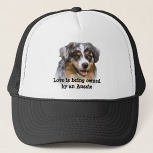 Sagolik hatt för australian shepherd truckerkeps