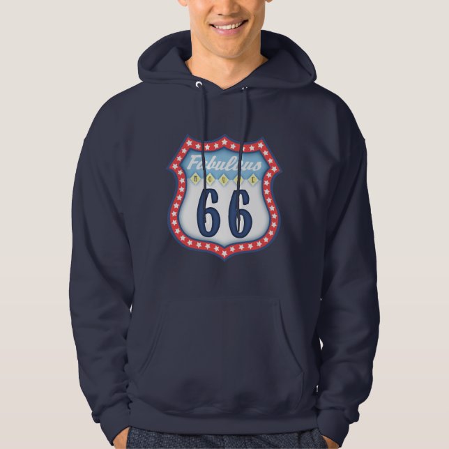 Sagolik rutt 66 hoodie (Framsida)