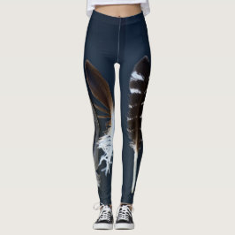 Sagolika fjädrar leggings