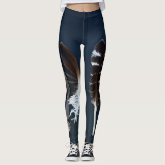 Sagolika fjädrar leggings