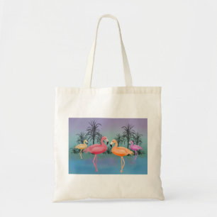 Sagolika Flamingos Tygkasse
