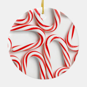 Sagolika julcandy cane julgransprydnad keramik