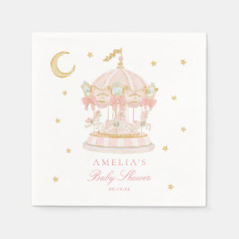 Sagolika Karusell Baby Shower Servetter