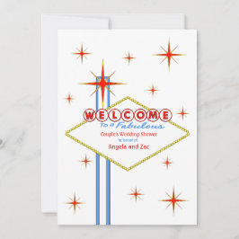 Sagolika Las Vegas undertecknar möhippainbjudan Inbjudningar