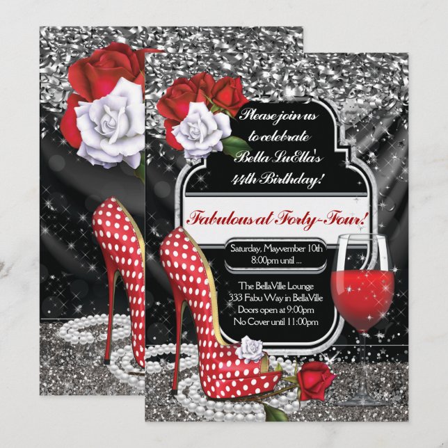 Sagolika och Flirty partyinbjudningar Inbjudningar (Fram/baksida)