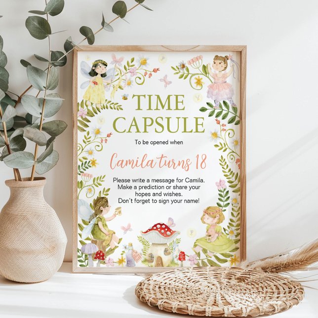 Sagolikt blomsterträdgård födelsedagsfirande tidsk poster (Skapare uppladdad)