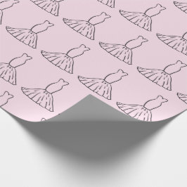 Sagolikt bröllopsklänning Romantisk Rosa Sömlös Presentpapper