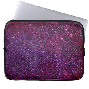 Sagolikt lilaglitter laptop sleeve