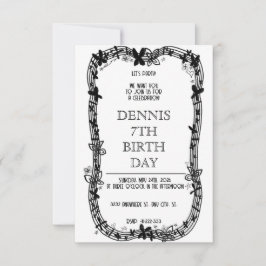 Sagolikt magiskt fantasiskog spara datumet