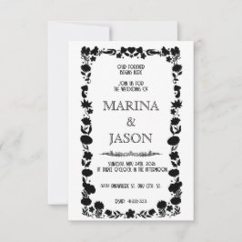 Sagolikt magiskt skogsalvland spara datumet