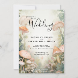 Sagolikt Skogsland Fairycore Romantik Inbjudningar