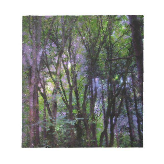 Sagoljus Surrealistisk Skog Anteckningsblock (Framsida)