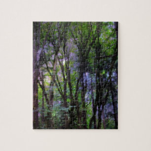 Sagoljus Surrealistisk Skog Pussel