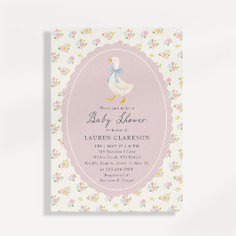 Sagoplanschen Gås Baby Shower Inbjudan