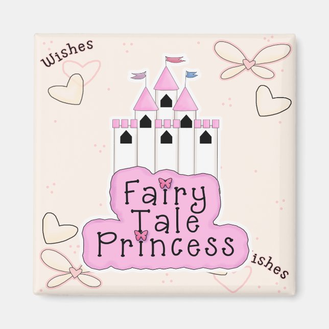 Sagoprinsess Slott Design Magnet (Framsidan)