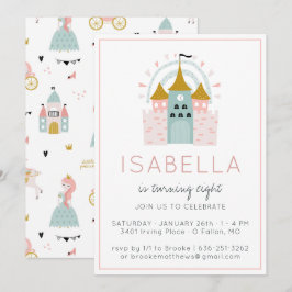 Sagoprinsessa Festin Invitation Inbjudningar