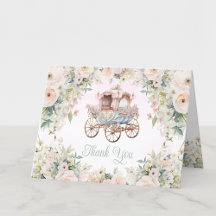 Sagoprinsessa vagn flicka akvarell blommig