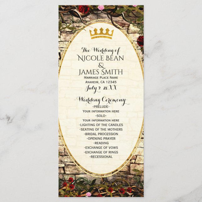 Sagoprinsessa Vintage Briar Rose Program (Framsida)